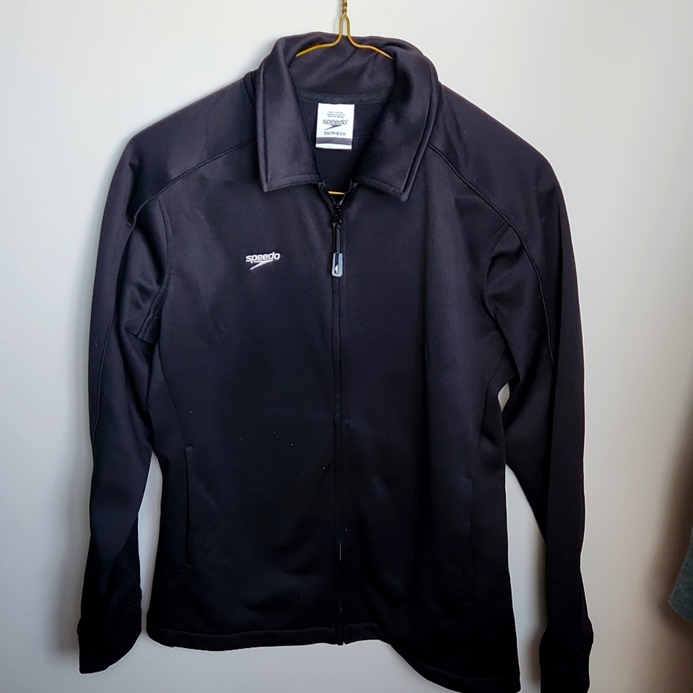 Speedo women's XS black zip up fleece